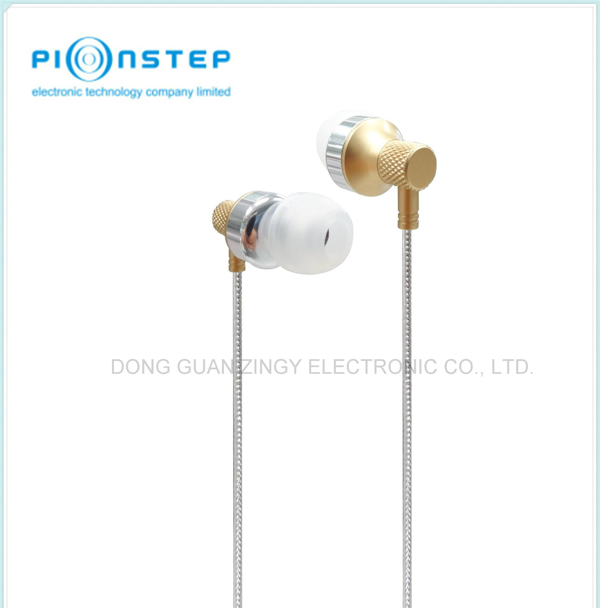 Popular Gold Mobile Phone Earphone with Special Design