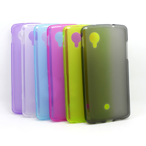Resilient Matte Silicone Soft Gel Cover Case Back Skin for LG Google Nexus 5 Mobile Phones