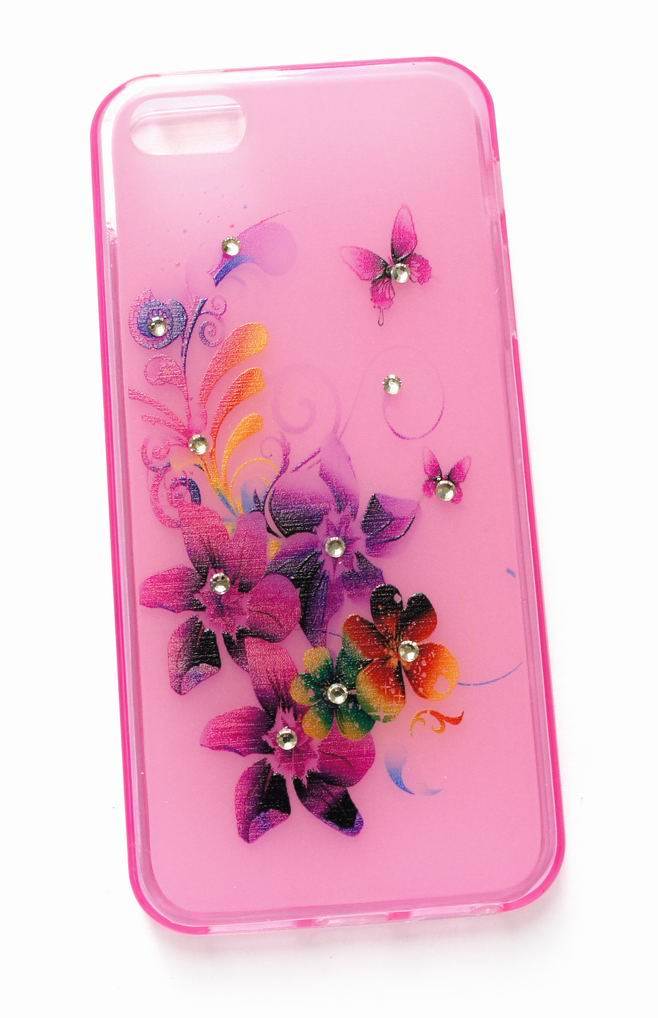Chinese Style Flower Style Soft Phone Back Cover (MB1375)