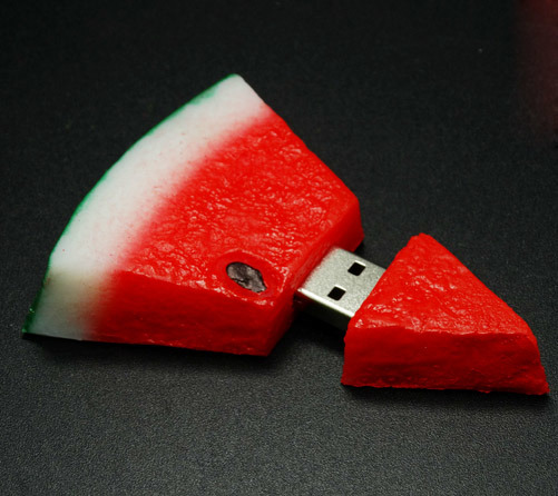 Watermelon-Shaped USB Flash Drive for Promotional Gift