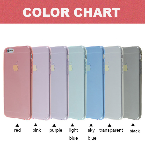 High Quality Colorful TPU Ultra Thin Mobile Phone Case for iPhone 5s/6/6plus