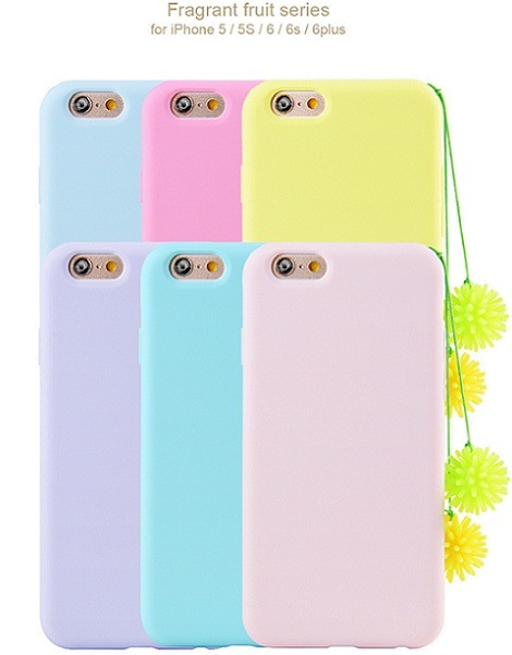 Candy TPU Case Cover Back Case TPU Rubber Gel with Fragrance for iPhone 6 & 6s, iPhone 6plus&6s Plus, iPhone 5&5s