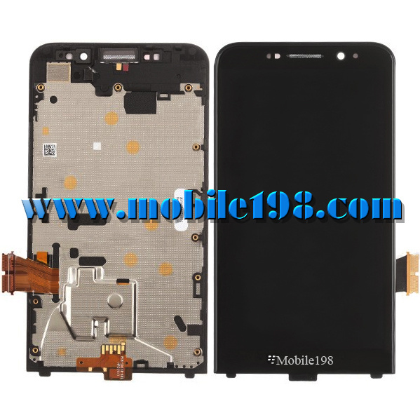 LCD Display and Touch Screen with Frame for Blackberry Z30