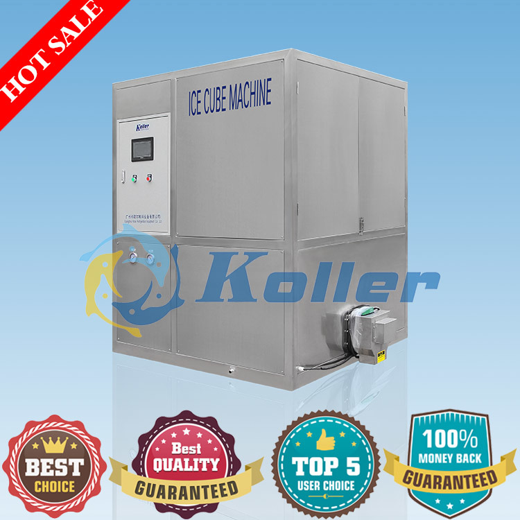 Low Power Consumption 2 Tons Ice Cube Machine with High Efficiency