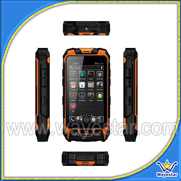 4.3 Inch 3G Quad Core IP67 Waterproof Military Mobile Phone with Ptt & Nfc