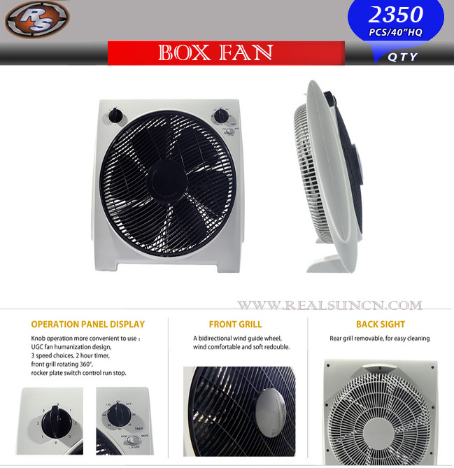 14inch Box Fan with ABS Body Raw Material