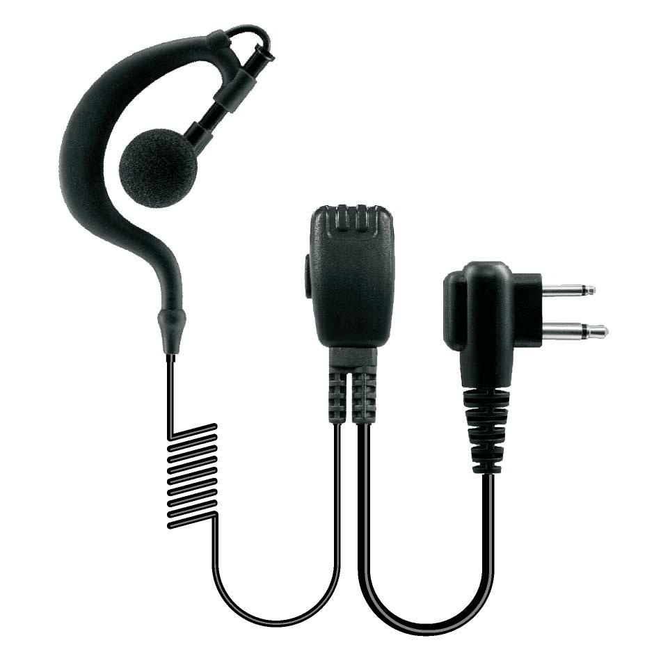 Soft Earhook Microphone for Two Way Radio Tc-614 with Metal Clip