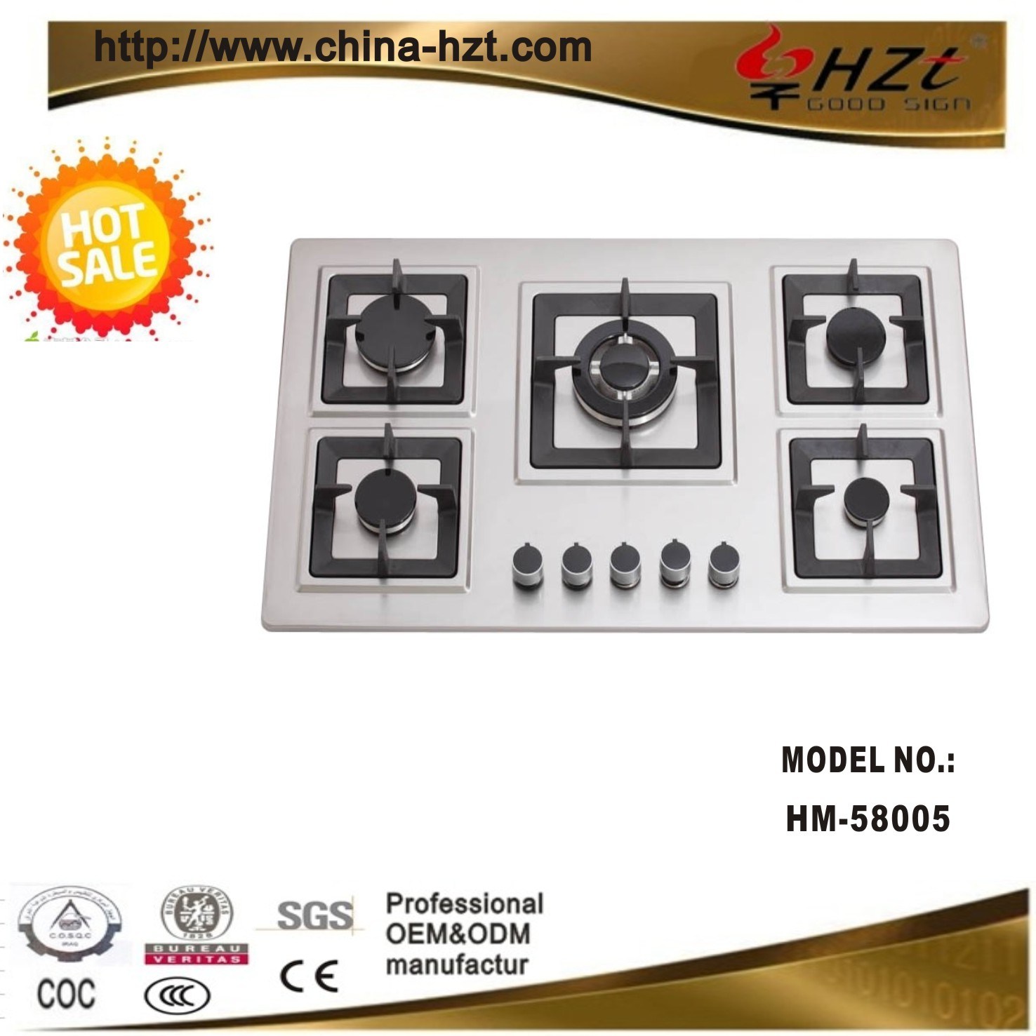 2015 Cooking Appliance Stove Kitchen Appliance Gas Hob