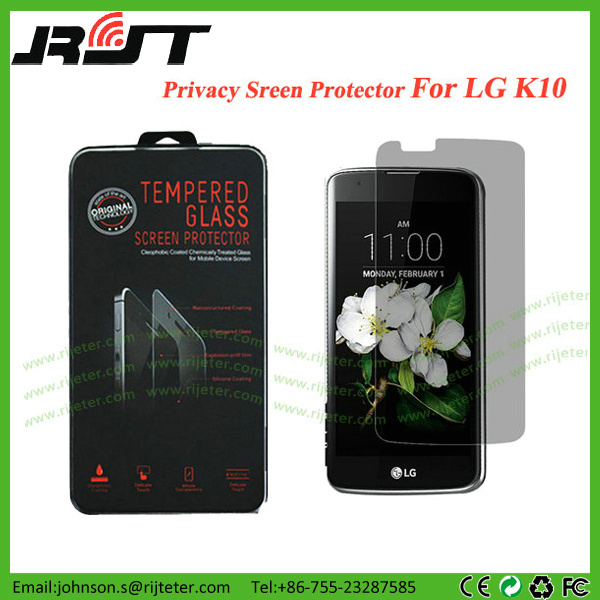 Tempered Privacy Screen Guard Film Filter Protector for LG K10