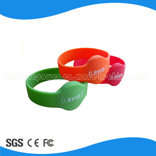 Contactless Cool RFID Smart Wristband, Active Silicon RFID Wristband with Colorful Design