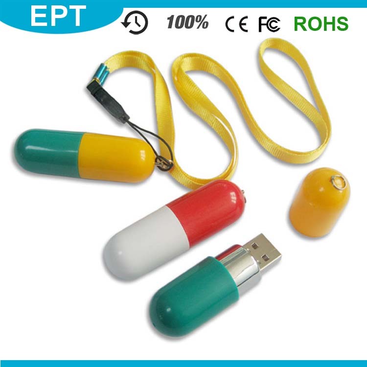 Pill Shape USB Flash Drive for Promotional Gift (EP006)