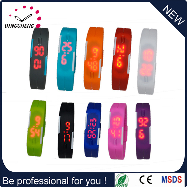 Custom LED Watch Silicone Flashing Alarm Watch (DC-425)