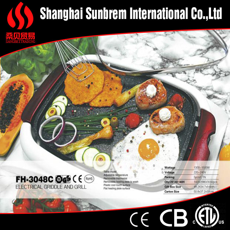 Fh-3048c Die-Casting Cookware Electrical Griddle Pan