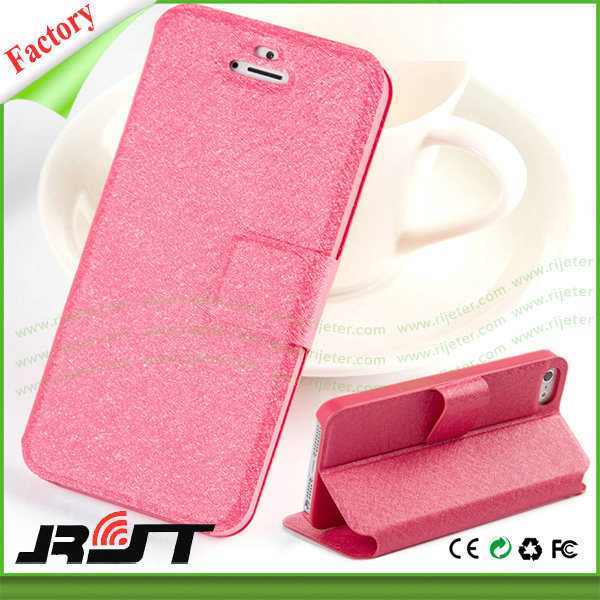Leather Phone Cover with Stand Card Holder for iPhone6 (RJT-0190)