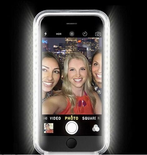 LED Light up Selfie Phone Case & Powerbank for iPhone