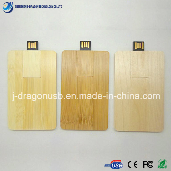 Wooden Business Card USB Flash Drive