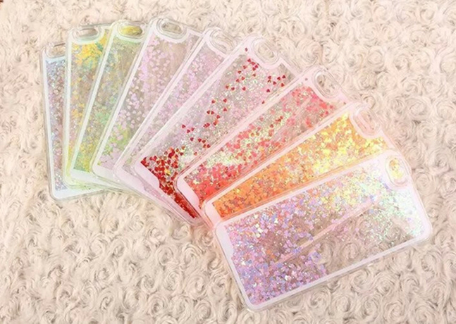 Liquid Glitter Sand Quicksand Hard Case for iPhone 5 5s 5c 6 7 for Samsung S5 S6 S7 Mobile Phone Cover Case