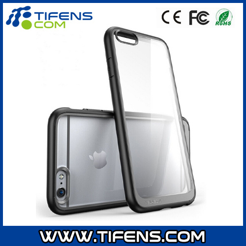 4.7 Inch Halo Series Hybrid Clear Case / Cover with TPU Bumper for iPhone 6