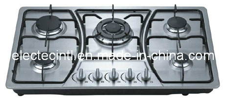 Built-in Gas Hob with 5 Burners and Stainless Steel Panel Mat, Flame Failure Device for Choice (GH-S805E)