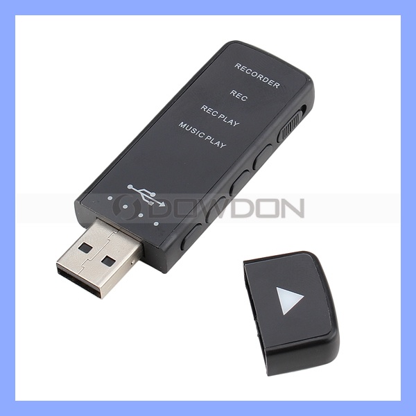 Rechargeable 8GB Voice Activated USB Digital Audio Voice Recorder MP3 Player