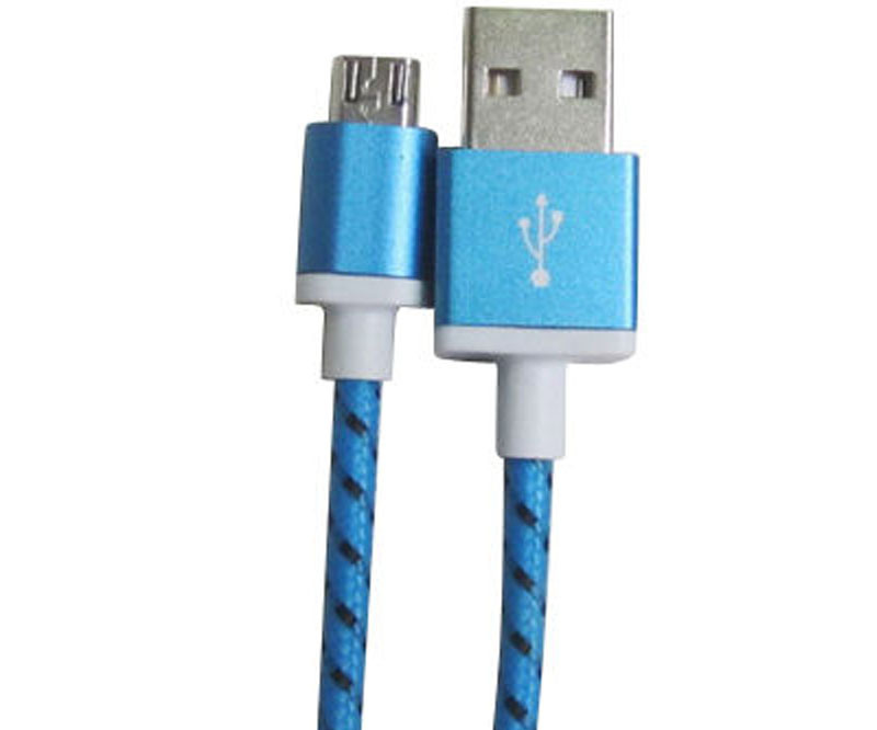 Metal USB to Braided Cable Micro USB Cable for Samsung