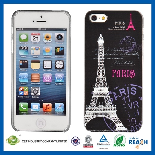 C&T Classic Paris Eiffel Tower Design Hard Back Case Cover for Apple iPhone 5 5g