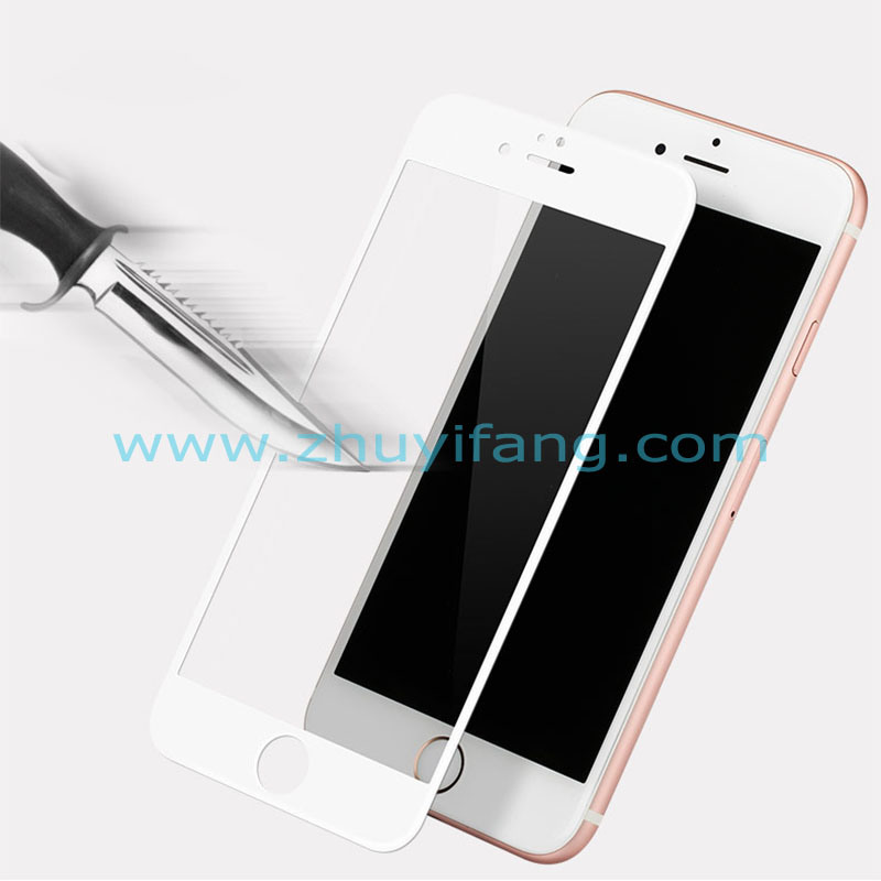 White Frame HD Screen Protector for iPhone 6s Plus