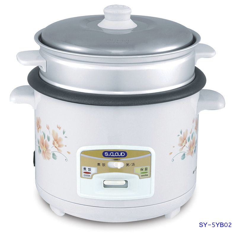 Sy-5yb02 1.8L Rice Cooker with Aluminum Steamer