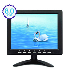 8 Inch High Brightness LCD Display with 1280X768 Pixels