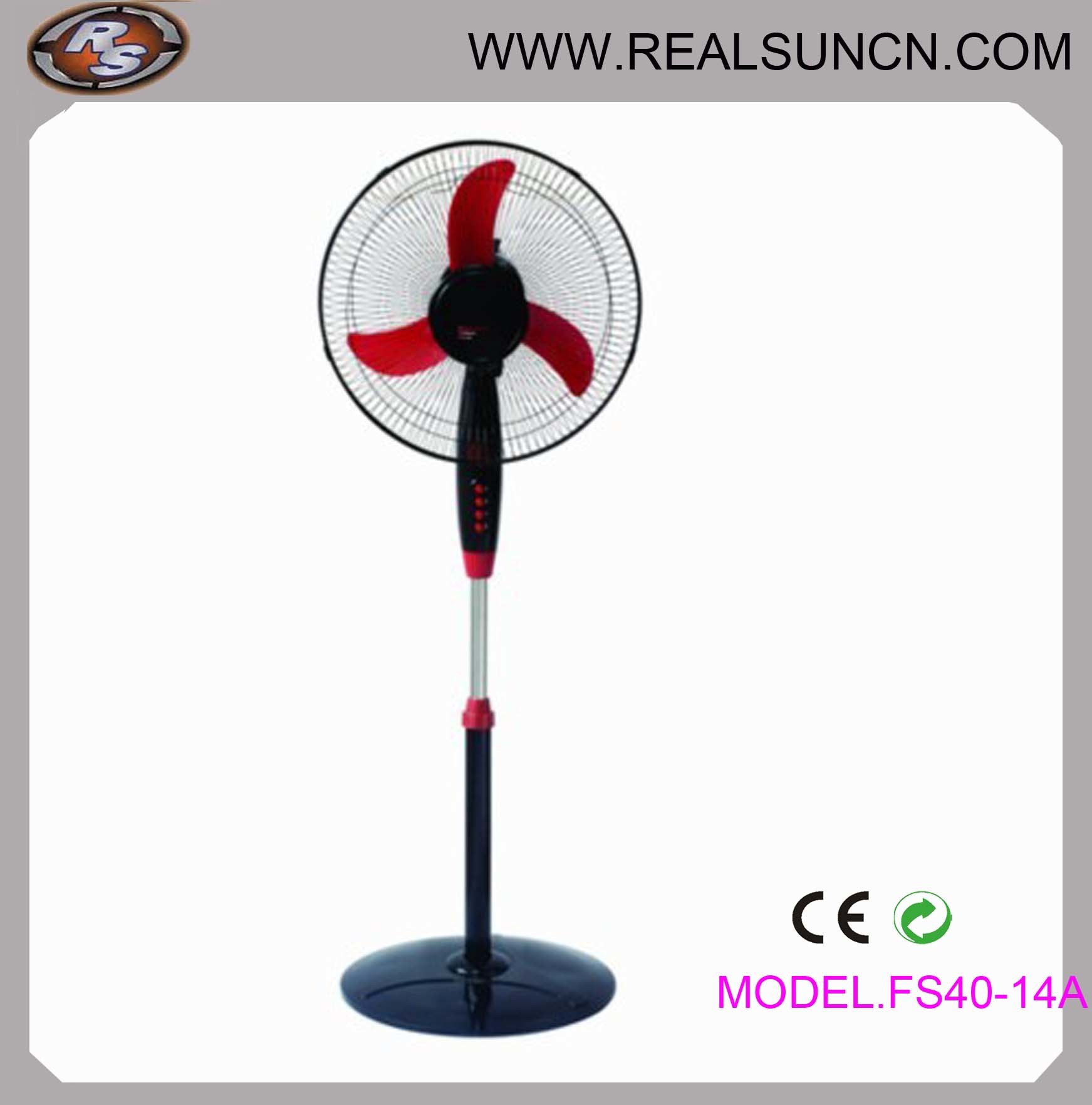 Electrical Stand Fan with Ox Blade