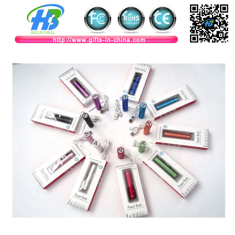 Xf Colorful 2600mAh Power Bank with LED Light