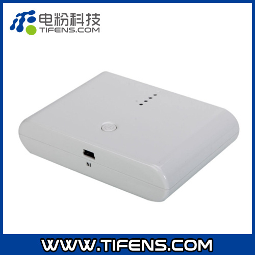 12000mA Rectangular Dual Interface 4LED External Battery for Mobile Phone/MP3/PSP White