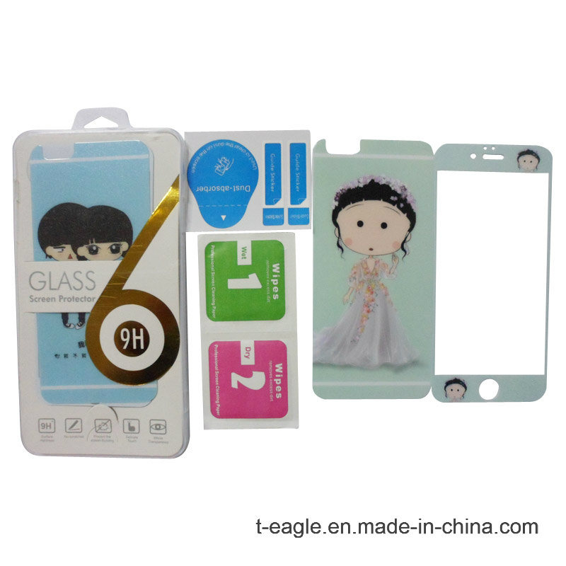 Cartoon Plating Tempering Screen Protector for iPhone 6/6 Plus