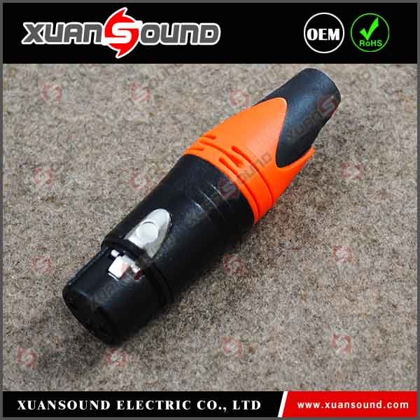 XLR Connector in Microphone Cable (XK313-orange)