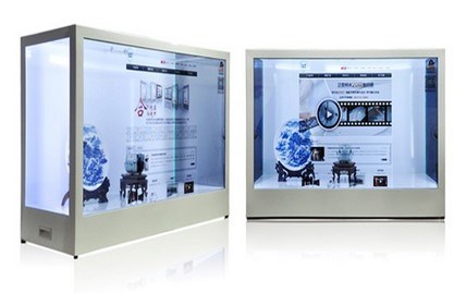 X86- Touch Transparent LCD Display for Advertising