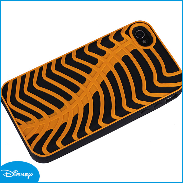 Yellow and Black Silicone Phone Cover for iPhone Parts (A9-241)
