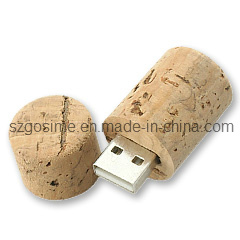 Wooden Bottle Plug USB Flash Drive, Wood USB Drive (GW-011)