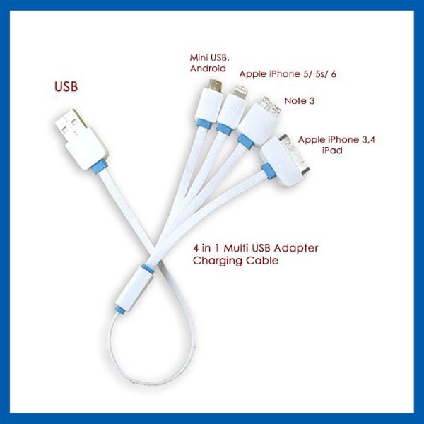 4 in 1 Multifunctional Universal USB Charger Cable