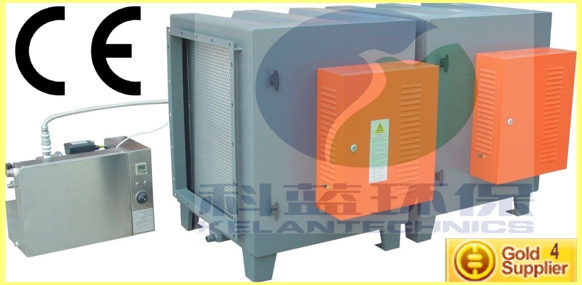 Auto-Cleaning Electrostatic Air Purifier for Commercial Kitchen Cooking Fume Emission Control