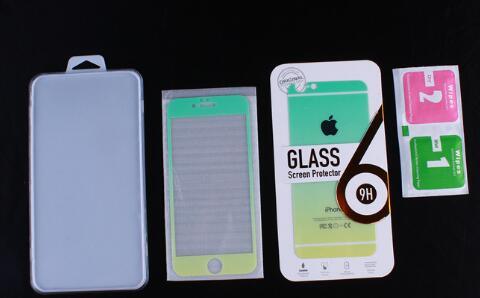 New Clear Retail Box of Tempered Glass LCD Screen Protector for iPhone6 The Protective Film Plus Wholehole Plastic Packaging