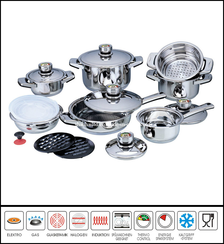 16PCS Stainless Steel Cookware Set