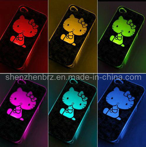 iPhone 5 / 5s Hello Kitty Hard Case 6 Color Changed Flash Light LED with Battery in Cellphone Accessory