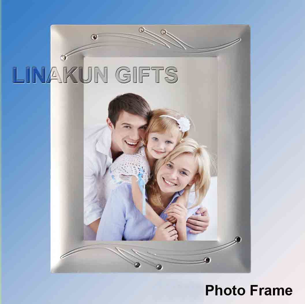 Silver Metal Photo/Picture Frames for Business Gifts (LMPF-007)