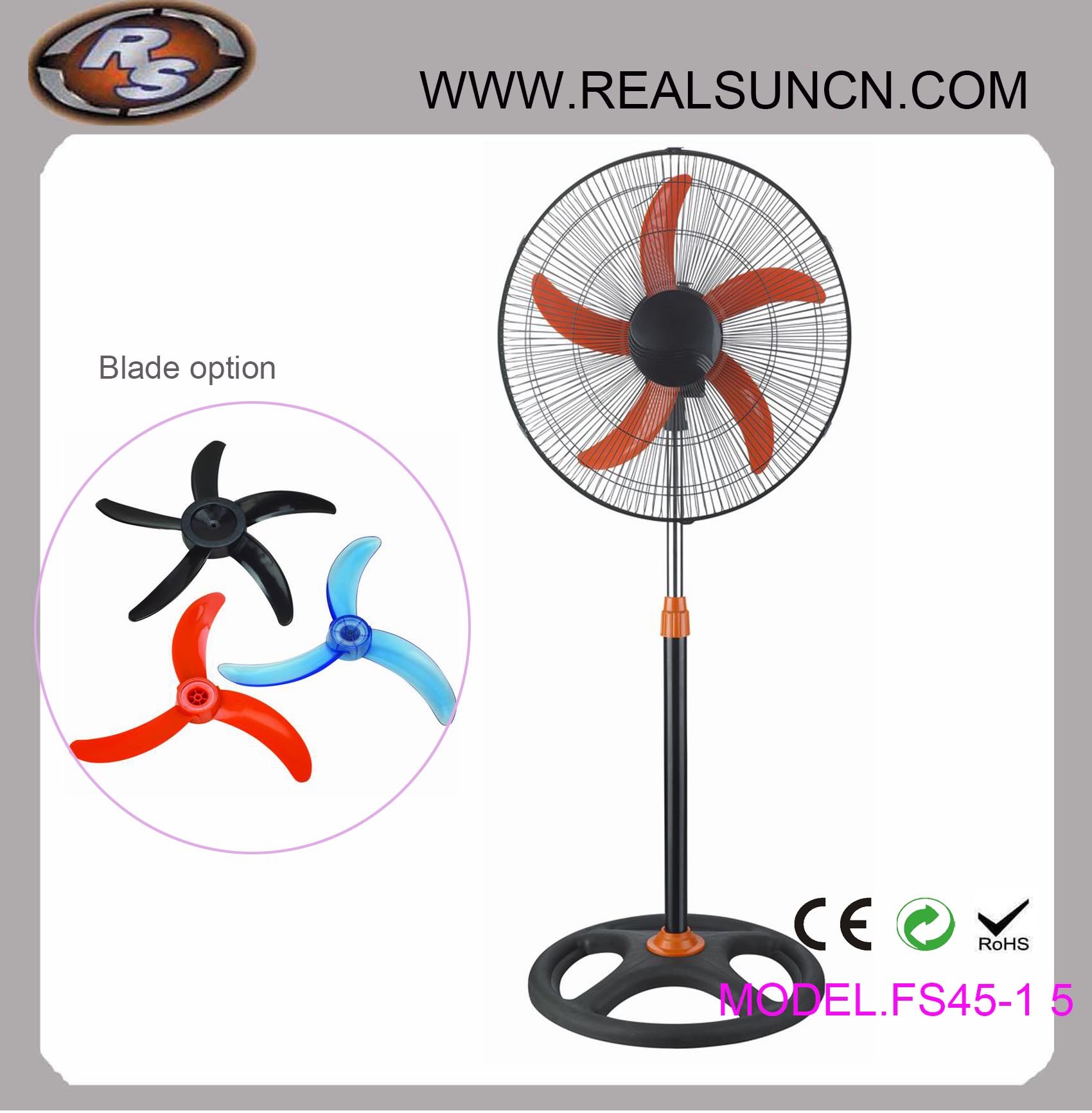 18inch Stand/Industrial Fan-with 5 Blade