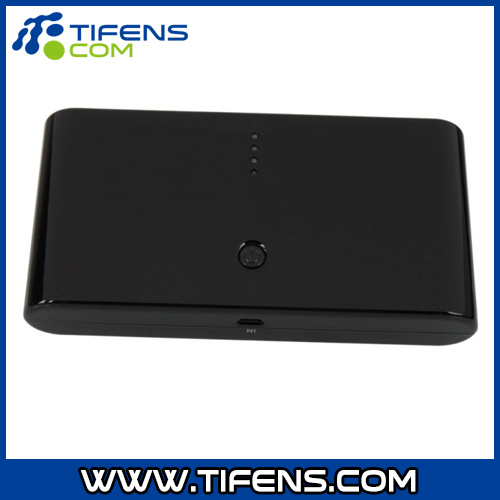 Dual Interface 4LED External Battery for Mobile Phone/MP3/PSP Black