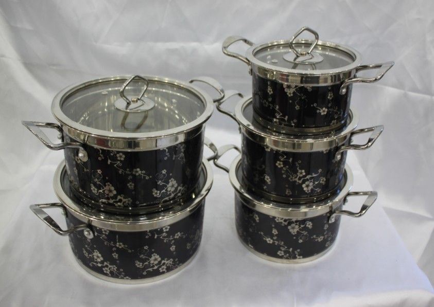 Fashion Design Stainless Steel Cooking Pot Cookware Set