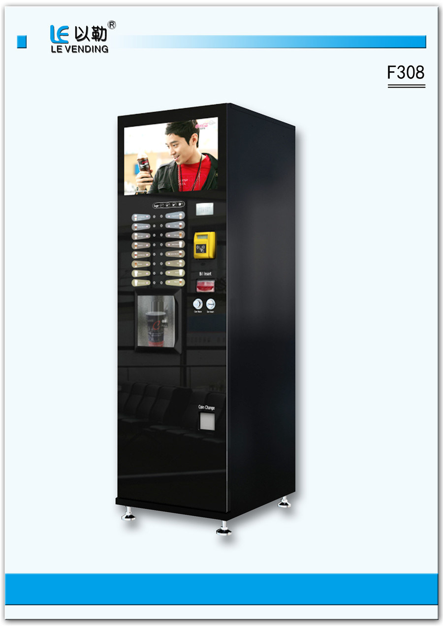 16 Selection Auto Coffee Bean Vending Machine (F308)