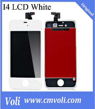 3.5inch Mobile Phone LCD for iPhone 4 LCD Screen White