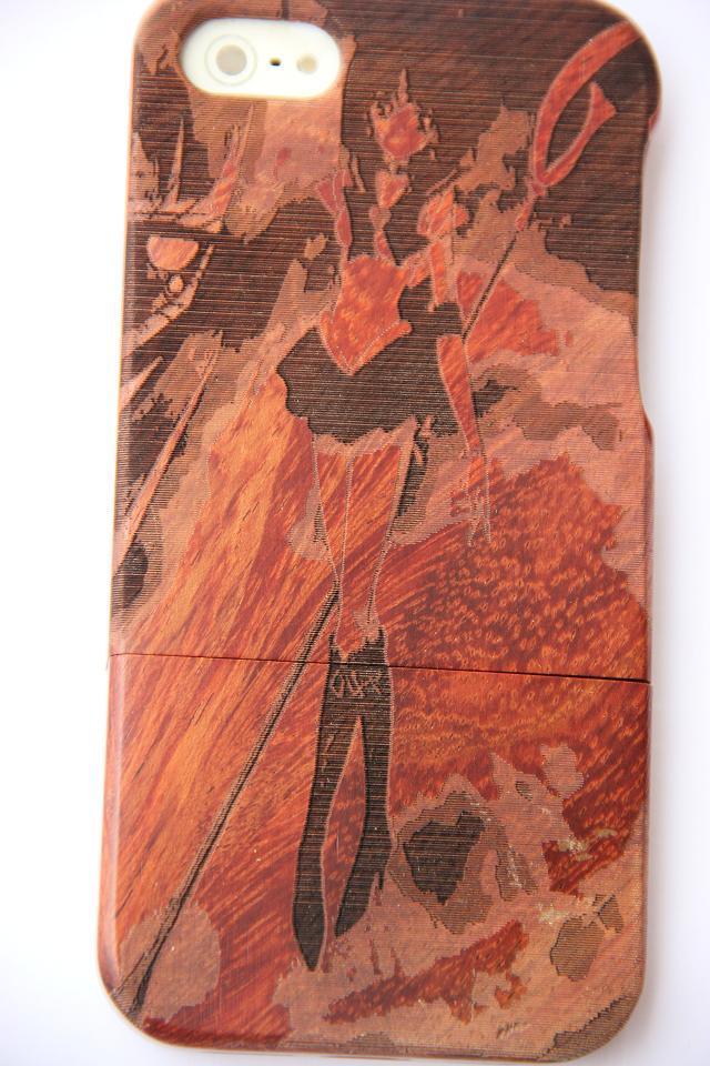 Luxury Natural Carved Wood Phone Case Cover for iPhone Plus
