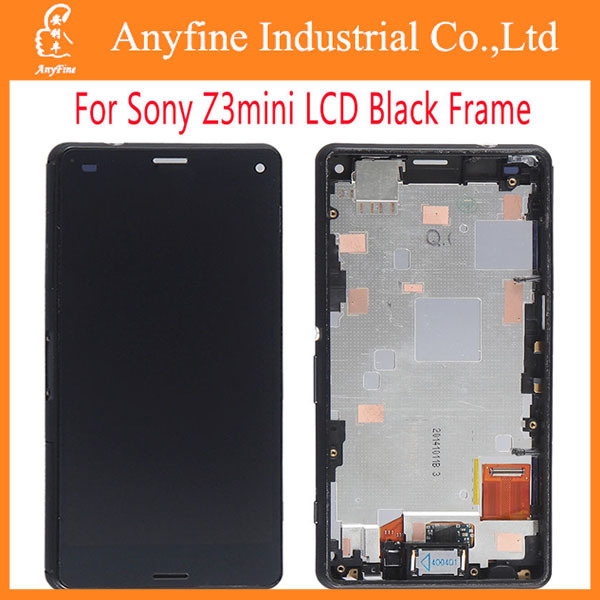 LCD Touch Digitizer Screen with Frame for Sony Xperia Z3 Mini Compact D5803 D5833
